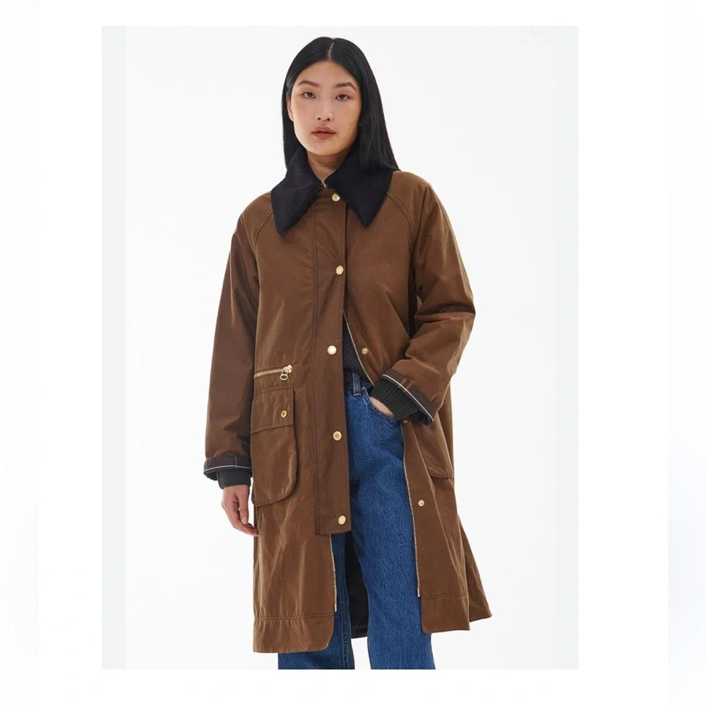 Barbour Tan townfield Waxed Jacket - Picture 5 of 13